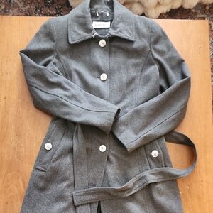 Calvin Klein Gray Trench Coat
